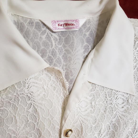 WOMENS "KEY WEAR" CREAM COLOR SHIRT - Picture 7 of 8